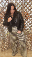 Espresso Checkered Pants