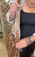 Brown Diamond Checkered Bag