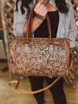 Large Tooled Trunk Bag