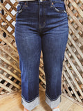 Raven Inseam Snap High rise Denim