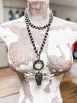Crystal Longhorn Necklace