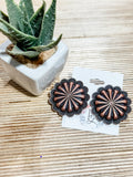 Large Concho Earrings