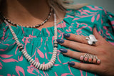 Pink Conch Graduated Necklace - 23 inch
