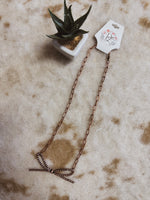 Petite Chain & Navajo Pearl Bow Necklace