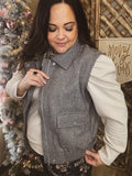 Cattle Country Cozy Vest-CURVY