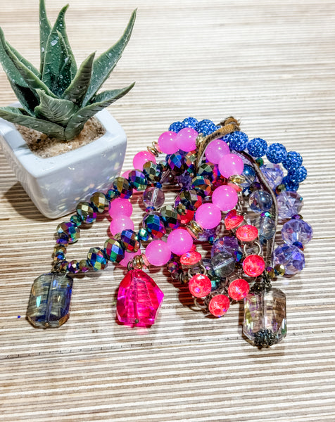 Cotton Candy Bracelet Stacks