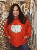 Cozy Pumpkin Mock Neck Sweatshirt