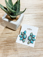 Half Flower Stud Earrings