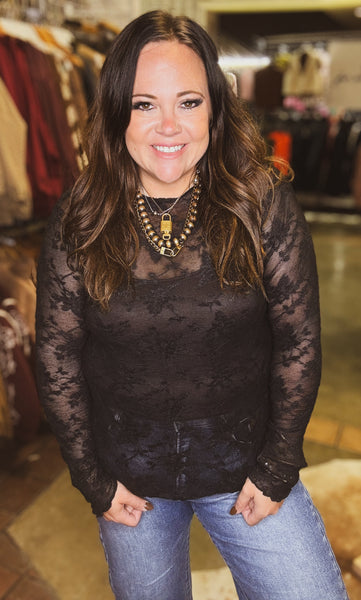 Midnight Lace Top