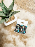 Large Rectangle Glitzy Bubble Earrings