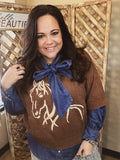 Midnight Stallion Sweater Top