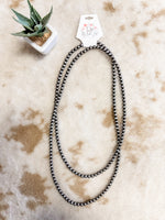 8mm 56in Navajo Pearl Necklace