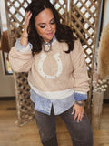Lucky Horseshoe Sweater-CURVY
