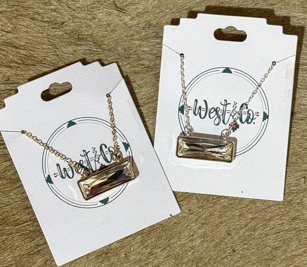 Dainty Bar Necklace
