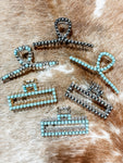 Navajo Pearl Hair Clips