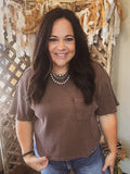 Autumn Ease Top-Chocolate