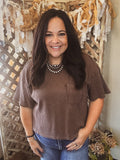 Autumn Ease Top-Chocolate