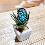 Oval Marble Cluster Rings