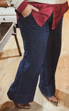 Backroad Blues Mid Rise Trouser Denim