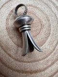 Large Sterling Silver Squash Blossom Pendant