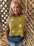 Petals & Pastures Sleeveless Sweater