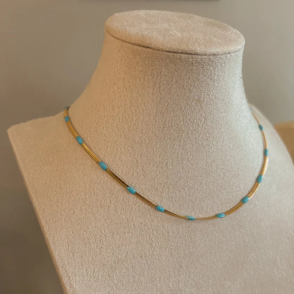 Turq Snake Necklace