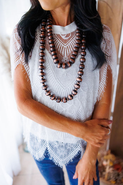 Sweet Lady Scalloped Lace Top