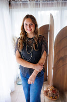 Sweet Lady Scalloped Lace Top