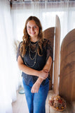 Sweet Lady Scalloped Lace Top