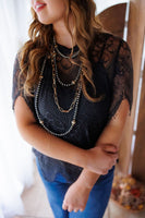 Sweet Lady Scalloped Lace Top