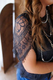 Sweet Lady Scalloped Lace Top