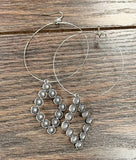 Concho Hoop Earrings
