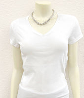 101214mm Handmade Graduated Silver Navajo Bead Necklace