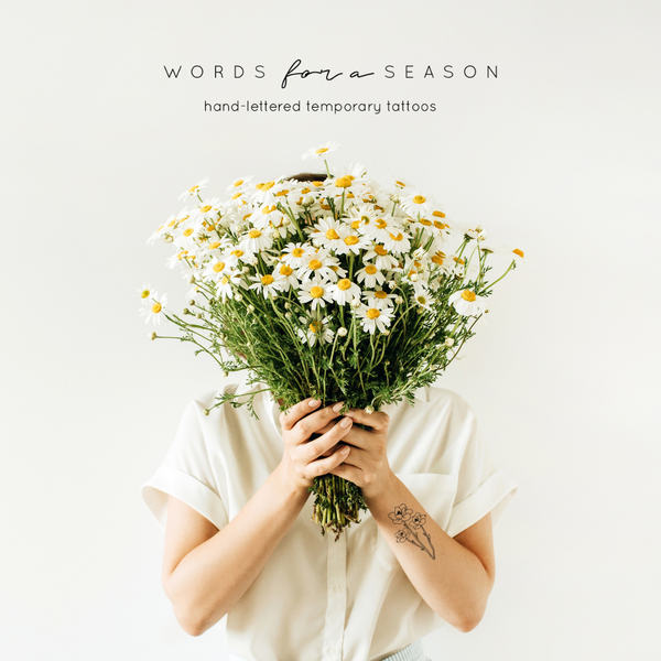 Magnolia Bouquet Temp Tattoo | Skin and Hat Tattoo