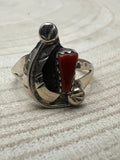 Amy Locasoino Zuni Coral Ring