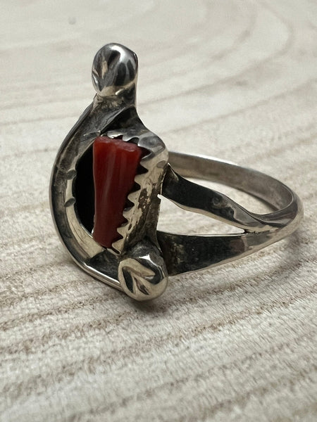 Amy Locasoino Zuni Coral Ring