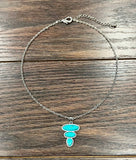 Pyramid Navajo Turquoise Necklace