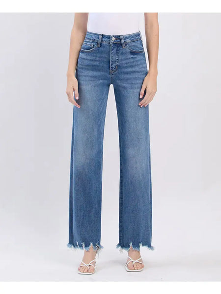 Chase You Down The Driveway Super High Rise TC Denim-CURVY