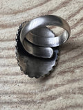 Concho Ring with Purple Spiny Oyster by Raymond Coriz - Size 7+ adjustable