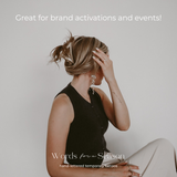 Breathe Calligraphy Temp Tattoo | Skin and Hat Tattoo