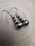 Dorinda Mariano Sterling Silver Navajo Pearl Earrings