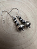 Dorinda Mariano Sterling Silver Navajo Pearl Earrings