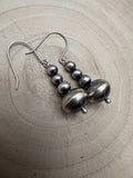 Dorinda Mariano Sterling Silver Navajo Pearl Earrings