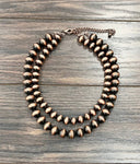 Handmade Copper Navajo Bead Necklace