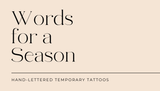 Rejoice Calligraphy Temp Tattoo | Skin and Hat Tattoo