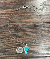 Pyramid Navajo Turquoise Necklace