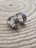 Elaine Tahe Sterling Silver Hoop Earrings