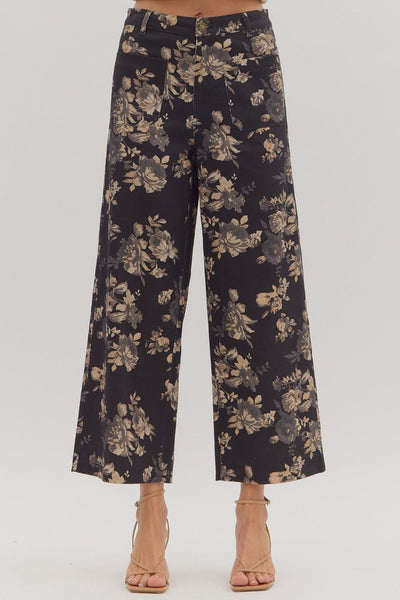 Midnight Bloom Pants-CURVY