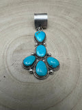 Ernest Hawthorne Sonoran Turquoise & Sterling Silver Pendant