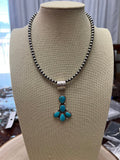 Ernest Hawthorne Sonoran Turquoise & Sterling Silver Pendant